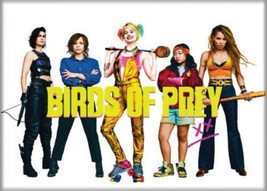 Birds of Prey Movie Harley Quinn with Birds Group Photo Refrigerator Magnet NEW - £3.08 GBP