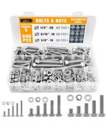 ALBO Hex Head Nuts and Bolts Assortment Kit, Stainless &amp; Grade 5 Zinc, 3... - $562.94 MXN+