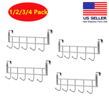 1-4 Kitchen Cabinet Rack Hook Cloth Storage Hanger Bathroom Towel Metal ... - £5.53 GBP+