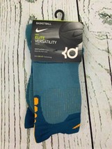 Versatility Crew Socks Iced Jade Blue Circuit Men Medium - $20.18
