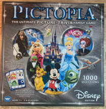 Pictopia Disney Edition Board Game Picture Trivia Family Ages 7+ COMPLETE - $19.79