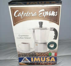 IMUSA Cafetera Express Espresso Maker Stove Top 6 cups open box - $223.49 MXN