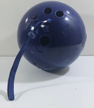 Wii Nintendo Video Game Bowling Ball Blue with Locking Wrist Strap Accessory - $17.81