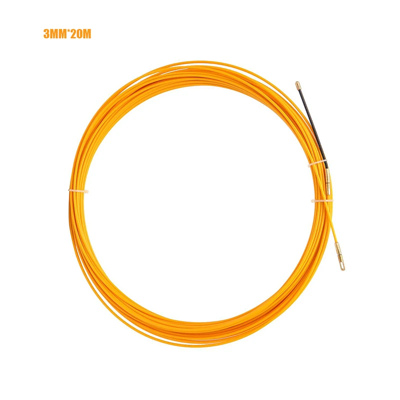 House Home 5/10/15/20/25/30M Cable Puller Fish Tape Yellow Cable FiberglA Fish T - £23.98 GBP