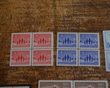 Canada Stamp Blocks 1959-66 Flag Christmas Girl Guides London Charlottet... - $21.14