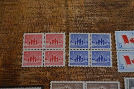 Canada Stamp Blocks 1959-66 Flag Christmas Girl Guides London Charlottetown MNH - £16.51 GBP