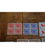 Canada Stamp Blocks 1959-66 Flag Christmas Girl Guides London Charlottet... - £16.60 GBP