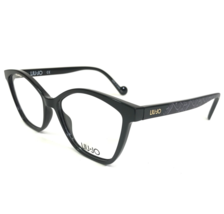 Liu Jo Eyeglasses Frames LJ2726 001 Black Purple Cat Eye Full Rim 53-16-140 - $74.59