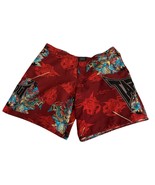 Vintage Y2K Tapout Board Shorts Mens 36 Dragons Monsters Swim Red Multic... - $872.59 MXN