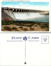 Idaho American Falls Dam Spillway Oregon Trail Yellowstone HWY Vintage Postcard - £7.34 GBP