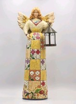 Jim Shore Heartwood Creek Christmas Angel Garden 24&quot; Flowers &amp; Lantern 4... - $243.09