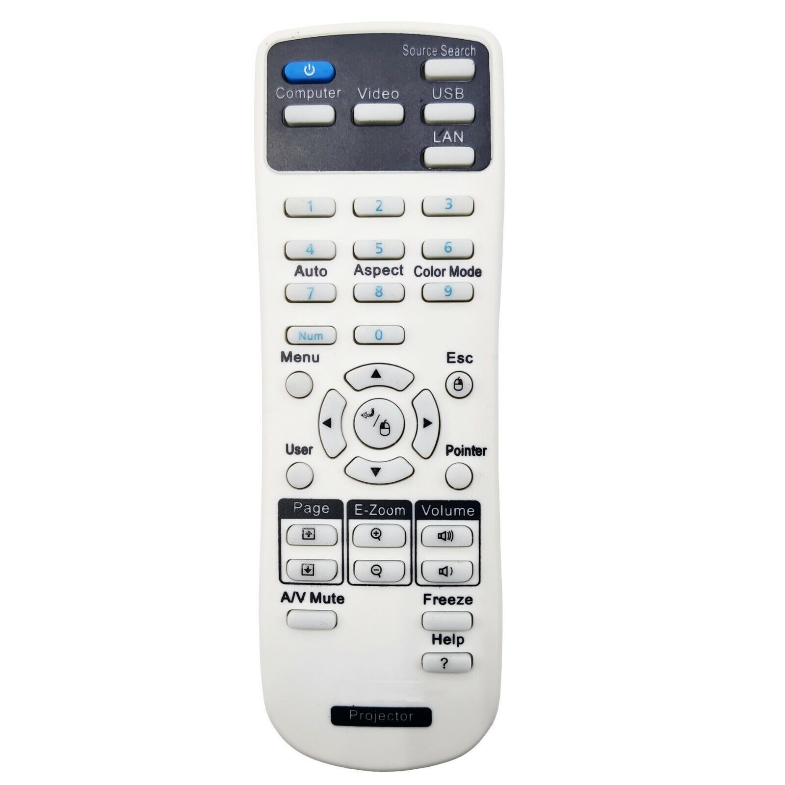 Projector Remote Control 1456639 for Epson EX90, PowerLite 77c, PowerLit... - $19.11