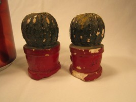 Vintage Salt &amp; Pepper Shakers CACTUS (Soft material) Made in USA [A5k] - £6.82 GBP