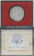 Gen. Anthony Wayne America&#39;s First Medals- U.S. Mint Pewter with Display Case - £7.69 GBP