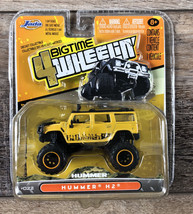 Jada Big Time 4 Wheelin&#39; Hummer H2 - 1:64 Diecast #022 Yellow  - £15.77 GBP