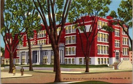 High School Of Practical Arts Building Manchester New Hampshire Postcard - £7.86 GBP