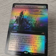 MTG FOIL March of Wretched Sorrow Extended Art Kamigawa Neon Dynasty 457 - £1.96 GBP