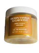 Brown Vanilla Sugar Scent Sweet Vanilla Molasses Gel Air Freshener:9oz/255g - £9.09 GBP