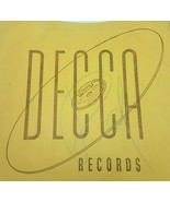 Vtg DECCA RECORDS Printed Paper Bag 78 RPM Shopping Bag  - £24.42 GBP