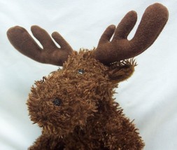 Mary Meyer FUZZY BROWN MOOSE 12&quot; Plush Stuffed Animal TOY 2000 - £14.40 GBP