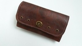 Brown color Bicycle Mobile Phone Pouch Tool Bag Bike Pouch handmade - £31.96 GBP
