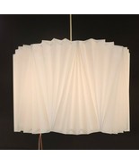 Ikea KUNGSHULT Lamp Shade Large Floor/Pendant/Table Pleated White 17&quot; New - £56.19 GBP