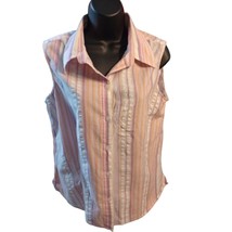 First Issue a Liz Claiborne Company Women&#39;s Size Large Button Up Blouse - $9.50