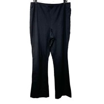 J. Jill Womens Solid Black Pull On Ponte Barely Boot Cut Pants Size XL TALL - £24.65 GBP