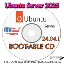 Ubuntu Server 24.04.1 Bootable Install/Recovery DVD - January 2025 Update - £6.50 GBP