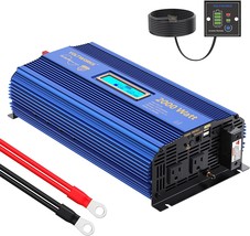 Pure Sine Wave 2000Watt Car Power Inverter Converter Dc 12V To 120V Ac, ... - £255.03 GBP