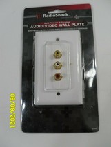 Radio Shack Gold-Plated 3-Terminal Audio Video Wall Plate - £7.04 GBP