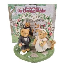 Cherished Teddies 510254 Our Cherished Wedding Collectors Set Bear Figurine - £23.46 GBP