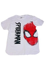 Spiderman TShirt Marvel Comics Superheroe Tee White Childs Boy Sz XXL 18 T-shirt - £9.38 GBP