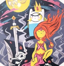 2014 Adventure Time Poster Finn Flame Princess Fighting Man Of Ooo 16x11... - $557.00 MXN