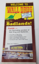 Wall Drug Badlands South Dakota Brochure 1980 Store Map Free Ice Water - £11.69 GBP