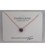 PARK LANE Impression Necklace PURPLE PASSION Crystal Pendant ROSE GOLD f... - $107.78 CAD
