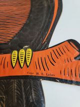 4 H.E. Luhrs Die Cut Cardboard Embossed Halloween Decorations VINTAGE image 4