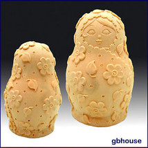 3D, Silicone Soap Mold – Russian Nesting Doll with Flowers - £32.94 GBP