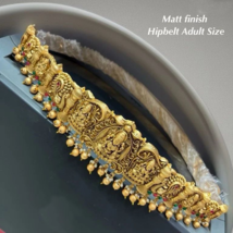 Indian Bollywood Style Kamar Bandh Bridal South Waist Belt Temple Jewelry Set - £53.47 GBP