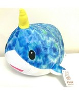 Fiesta Lyssa Plush Toys Narwhal Blue Tie Dye 6&quot; Animal Plush. NEW. Soft. - €11,48 EUR