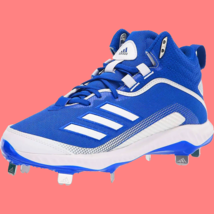 Adidas Icon 6 Bounce Mid Metal Baseball Cleats FV9357 Blue/White Size 15... - $34.99