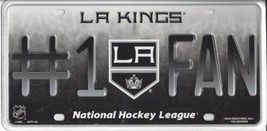 Los Angeles Kings California Logo Nhl Hockey #1 Fan Black License Plate - £23.96 GBP