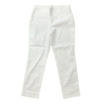 Chico&#39;s Size 0 US S 4 Pants Perfect Stretch Marveluxe Slim Ankle Cropped White - $17.72