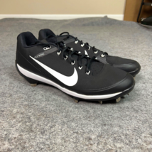 Nike Mens Baseball Cleats 13 Black White Metal Softball Max Air Clipper Sports - $14.98