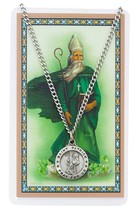 St. Patrick Medal Necklace with a Laminated Prayer Card  - £17.10 GBP