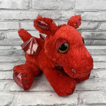 Aurora Sparkle Tales Flame Red Baby Dragon Plush Toy Stuffed Animal 9 Inches  - £13.43 GBP