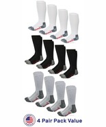 Wrangler Riggs Workwear Mens Tall 80% Cotton Cushion Over the Calf Boot Socks 4P - €16,44 EUR
