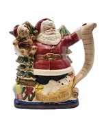 Fitz &amp; Floyd Omnibus OCI North Pole Express Christmas Pitcher 2 qt VTG 1993 - $37.95