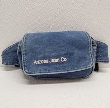 Vintage Arizona Jean Co. Kids Blue Denim Fanny Pack Waist Bag 90s - Adju... - £38.93 GBP
