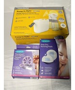 Medela Double Electric Breast Pump With New in Box Nursing Pads &amp; Therap... - £74.09 GBP